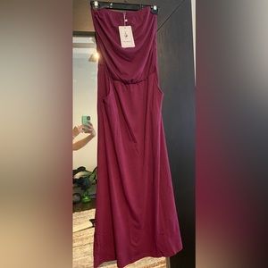 Cranberry / plum color long dress